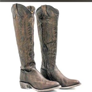 Old Gringo Mayra Brown Leather Tall Boots Round Toe